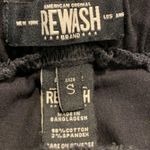 REWASH American Original  Drawstring Twill Rushed Jogger Pants Black Size Small Photo 9