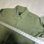 Woolrich Women's VTG  Medium Willow Heather Green Button Flannel Long Sleeve Photo 3