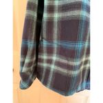 Orvis  flannel shacket blue plaid women's medium Photo 7