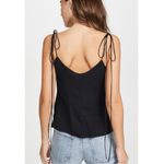 Reformation  Leah Cowl Neck Top In Black Photo 2