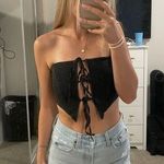 Tic Toc Black tie up top Photo 0