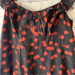 Cider  NWT Cherry Print Plus Size Midi Dress Bustier Style Top Smocked Back 2XL Photo 2