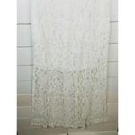 Aura Sleeveless White Lace Crew Neck Maxi Dress Boutique XS Illusion Hem Photo 4