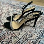 Vince Camuto Womens Luanna Black Suede Rhinesone Sandals Heels Shoes 9.5 NWOT Photo 4