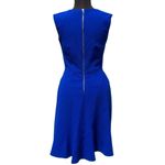 Cache Electric Blue Lined Key Hole Front Dress Body Shaping Slimming $168 NWT Photo 2