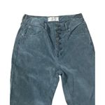 We The Free  gray blue Corduroy women’s pants high rise button fly size 25 Photo 6