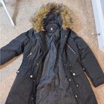 Rocawear ArcticBlast Puffer Parka w/ Fur Hood & Rhinestone Patch Black M Photo 9