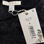 Chelsea and Violet NEW Size S Sheer Floral Lace Long Sleeve Top Black Goth Grunge Photo 2