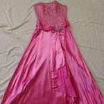 Pink Sequined Prom Dress Size 10 Photo 0