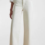 Apiece Apart  Merida Cropped Straight Leg Jean High Rise Ecru Cream Size 26 New Photo 0