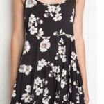 Brandy Melville Black Floral Jada Mini Dress - One Size Photo 1