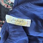 Free People  Free Falling Tapestry Dress Sz S Navy Red Boho Indie‎ Sleeze Photo 5