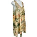 Vintage 90s Beige Pink Green Floral Roses Sheer Coquette Lingerie Dress size L Size L Photo 4