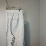 Jill Linen Blend Wide Leg Crops Cream Beachy Pants Trousers Lagenlook Sz MT Tan Size M Photo 3
