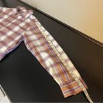 Jachs Girlfriend  women’s flannel plaid shacket with pockets, buttondown, sz M Photo 10