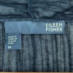 Eileen Fisher  Italian Yarn Open Front Cardigan Black Women’s Size Medium Photo 1
