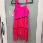 Revolution Dancewear  Flapper Hot Pink Sequin Fringe Costume Dress Adult Sz M Photo 4