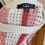 Lulu’s Retro Em Gee Pink Striped Crochet Top ..Size M Size M Photo 5