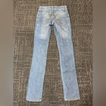 ZARA TRF Denim Rules Women's Sz 4 Blue Slim Straight Dark Wash Jeans Photo 4