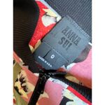 Anna Sui Vintage y2k Silk Check & Floral Bomber Jacket Size 0 Photo 3