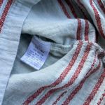 easel Light Blue Hooded Tunic with Striped Hem swimsuit coverup beach Photo 3