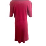 Anne Klein Fit & Flare Sweater Dress In Titian Red Jeweled Skirt Size XL NWT Photo 2