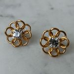 Lele Sadoughi Nwot  Elegant Gold Flower Earrings Photo 0