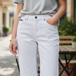 Rocawear Capri Shorts Womens White Denim 5-Pocket Urban Summer Size 13 Photo 0