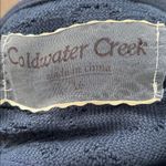 Coldwater Creek Navy Linen Vest Photo 5