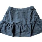 J.Crew NWT Tiered A-line Heather Carbon Gray Wool Flannel Ruffle Skirt 0 $98 Photo 1