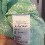 & Other Stories & other stories green floral puff sleeves mini dress Photo 3