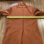 Carolina belle  Montreal scuba Rust Orange Brown Long Cardigan Duster Jacket S Photo 1