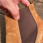 Nine West  Cognac Suede Stiletto Heeled Chelsea Ankle Bootie Size 7 Photo 7