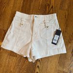 Veronica Beard NWT  Ecru Darnele Denim Shorts | Size 28 Photo 2