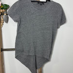 Lulus  Grey Heathered Short Sleeve High Low Tie Back T Shirt Womens Size Small Photo 0