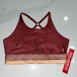 Good American  The Liquid Mix Strappy Back Sports Bra Photo 1