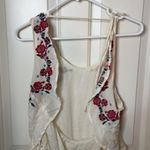 Anthropologie ILLA ILLA embroidered floral romper cream large Photo 6