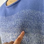 Vince Sz S Cocoon Ombre Marled Knit Blue Short Sleeve Sweater Photo 7