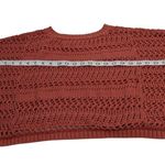 Women's Orange Large Short Sleeve Sweater Crop Top 31c Photo 2