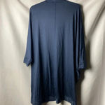Cacique  WOMENS SIZE 18/20 NAVY NYLON SPANDEX SLEEP JACKET WITH POCKETS Photo 9