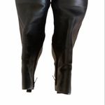 Croft & Barrow women’s Alayna black leather block heel zip booties size 10 Photo 4