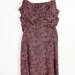 Urban Outfitters  Veronica Midi Dress Size XS Ruched Geometric Smocked Back Photo 7