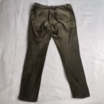 J Jill Women's 12 Mid Rise Slim‎ Leg Velvet Pants Dark Olive Green Stretch Comfy Photo 4