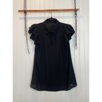 T Tahari  & Asos Green Long Sleeve Shirt & Black Flutter Top Office Bundle Size S Photo 8