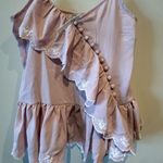 ASOS  V neck spaghetti strap ruffle front with buttons NWT tank size 6 in pink Photo 1