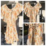 Cupcakes and Cashmere Ruffle Sleeve Floral Dress M Photo 1