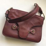 Ellen Tracy  Burgundy Leather Purse Photo 5