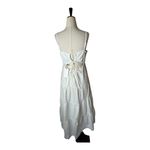 Line and Dot Dress Women Small White Eyelet Charlotte Embroidered Midi NWT Boho Photo 3