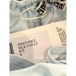 NWT Ciao Lucia Neroni Dress Ice Blue Silk Faille Mini Dress Bell Skirt Sz S $365 Photo 8