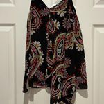 Anthropologie  HD in Paris Red and Black Asymmetrical Camisole Top Photo 2
